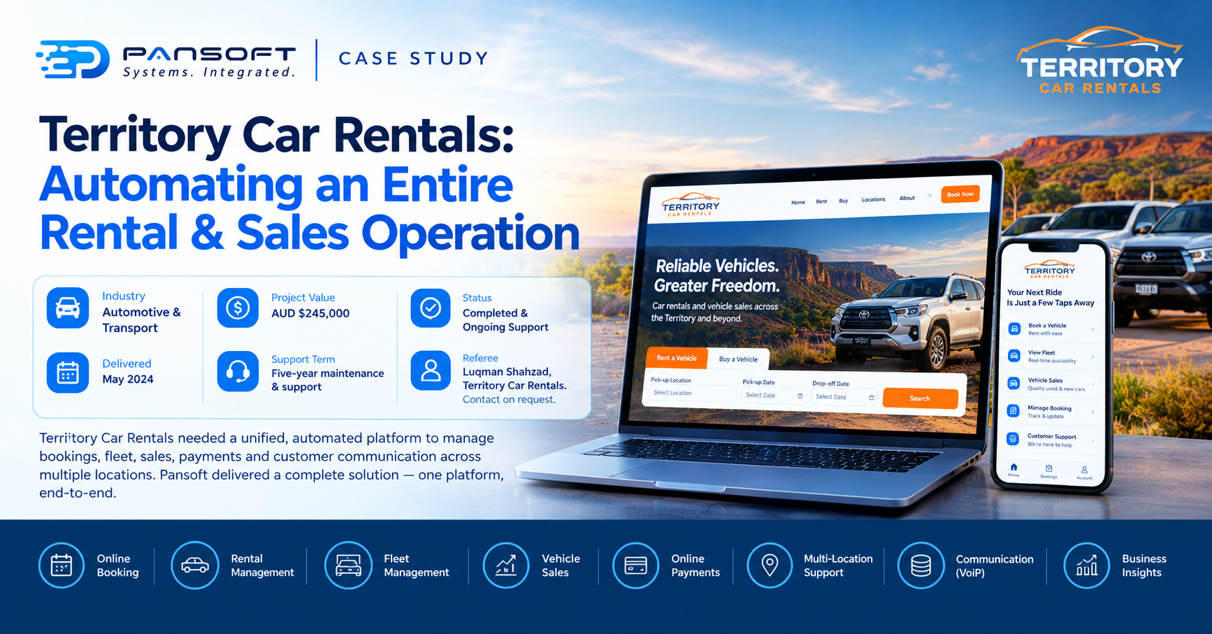 Territory Car Rentals: Automating an Entire Rental & Sales Operation